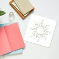 thumbnail image 3 of 9 Pcs Tattoo Stencil - 5.9x5.9inch 9 Styles Reusable Sun Pattern Drawing Template DIY Craft Decoration Stencil for DIY Painting on Wood Wall Fabric Paper Furniture, 3 of 9