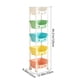 thumbnail image 3 of Estantería De Plástico De Cinco Niveles Estante de almacenamiento de plástico de 5 niveles con ruedas, mini carrito colorido, organizador de refrigerios para uso doméstico (1 unidad) JASKFLY, 3 of 6