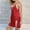 Red, variant on Women Sleepwear Chemise, Spaghetti Strap Nightgown, Lace Trim, V Neck, Sleep Dress