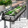 thumbnail image 3 of Balcón colgante Maceta Estante Estante de hierro para plantas Balcón de metal Estante de flores Titular de maceta Balcón Soportes de flores Oficina Hogar Hotel Interior Uso al aire libre JAMW Sencillez, 3 of 5