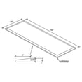 thumbnail image 4 of 50x18" 6mm Rectangular Glass Top Clear, 4 of 4
