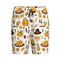 thumbnail image 4 of Wukai Thanksgiving Men’s Short Pajama Pants With Pockets Soft Sleep Pj Shorts for Men-, 4 of 6