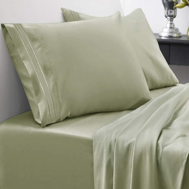 Juego de sábanas Sweet Home Collection, 1800 hilos, doble