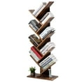 thumbnail image 5 of Gymax Tree Bookshelf 8-Tier Bookcase Free Standing Book Rack Display Stand, 5 of 10