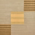 thumbnail image 1 of Ahgly Company Machine Washable Indoor Square Abstract Bronze Brown Area Rugs, 8' Square, 1 of 7