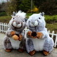 thumbnail image 1 of Lubelski Cute Simulation Squirrel Animal Stuffed Doll Soft Fluffy Sofa Couch Decor Toy, 1 of 8
