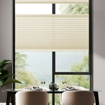 REGAL ESTATE , 12BOTTLE , Cordless 1.5" Light Filtering Top Down Bottom Up Cellular Shades, 57.5"W x 84"H, Alabaster, Blinds for Indoor Windows, Shades for Bedroom, Living room