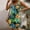 Green, variant on Sakmal Womens Dresses Summer Comfy Loose Fit Floral Sleeveless Comfort Fit Green Mid-Length Slip Dress
