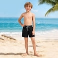 thumbnail image 6 of LIBRCLO Boys Swim Trunks with Compression Liner 11 Years Quick Dry Swimwear Hawaiian Kids 2 in 1 Board Shorts Swimsuits Casual Bathing Suits Summer Beach Shorts Black, 6 of 8