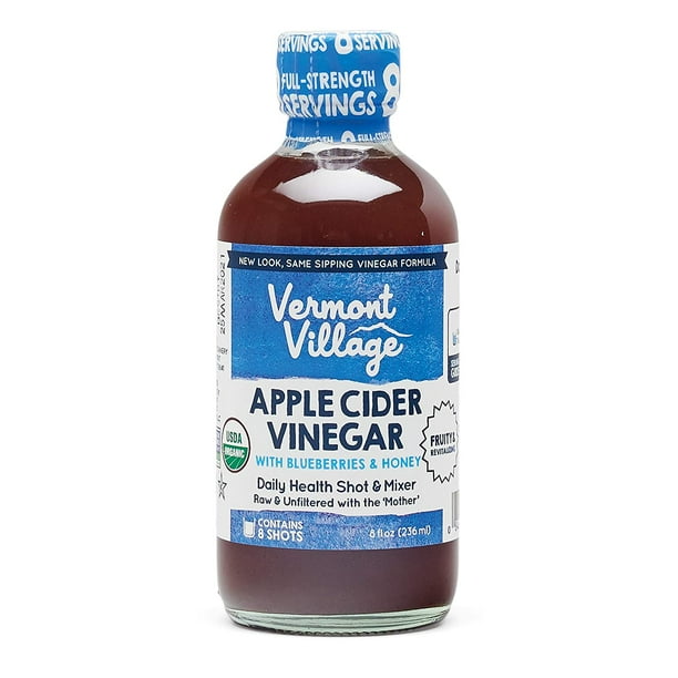 Vermont Village Sipping Apple Cider Vinegar Blueberries & Honey 8 oz