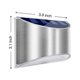 thumbnail image 4 of Triomphe Lámpara solar de 4 piezas Aplique de pared solar para exteriores Luz de cerca impermeable de acero inoxidable Aplique de pared para jardín y jardín con 4 LED IP65, luz cálida,, 4 of 5