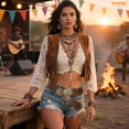 thumbnail image 3 of WHIPPY Women's Western Belt Cowgirl Wide Leather Belts for Dresses, 3 of 6