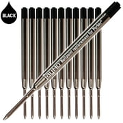 Jaymo Replacement for Parker 1950369 - Measures 3.875 in / 98 mm Long - G2 Ballpoint Pen Refill - 12 Black