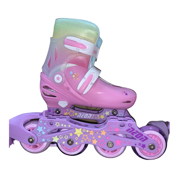 NEON 2in1 Kids Combo Skates with Lightup Wheels (Size122