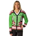 thumbnail image 4 of SpongeBob SquarePants Men's Santa Patrick Star Ugly Sweater Button-Up Knit Cardigan, 4 of 7