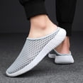 thumbnail image 6 of GrmtClth Unisex Slip On Mules Breathable Mesh Casual Slippers Lightweight Non Slip Walking Shoes Comfortable Backless Loafers Outdoor Slide Sandals, 6 of 10