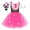 Pink, variant on Easter Dress for Girls 2 Piece Bunny Kids Tutu Tulle Sleeveless Fancy Princess Dress with Headband Dress up Outfit