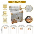 thumbnail image 5 of Thanksgiving Pumpkin Cotton Linen Table Runner, Washable Table Runners for Kitchen, Dining Room, Holiday, Home Party Table Decor, 13x60 Inches, 5 of 9