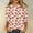 #Pink, variant on GILIGEGE Valentines Shirts for Women Trendy 2025 Cute Love Heart Print Tunic Tops Plus Size Casual Summer 3/4 Sleeve Blouses,Valentines Day Gifts for Women,3/4 Length Sleeve Womens Pullover Tops