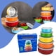 thumbnail image 3 of Juego de 5 cuencos de acero inoxidable para cocina, con tapa hermética, redondos y de colores, 3 of 8