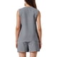 thumbnail image 3 of Conjunto de 2 piezas INSPIRE CHIC para el Día de la Madre, blusa sin mangas de verano con escote en V de cuadros y pantalones cortos, negro S, 3 of 6