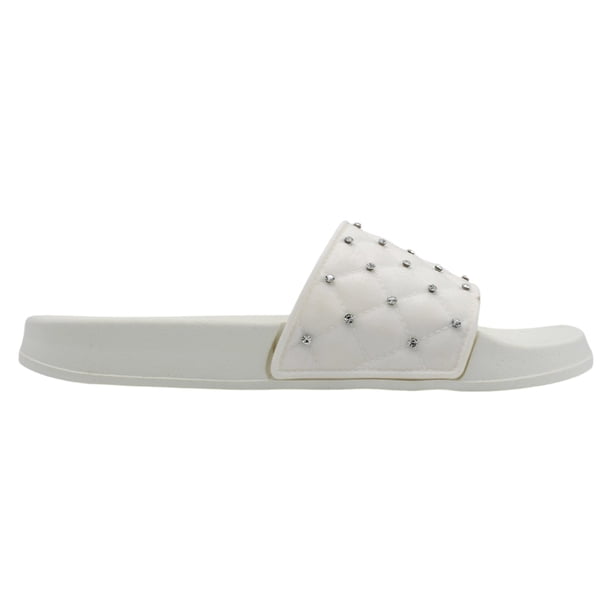 Sandalias de piso Exterior Sintético Color Blanco Para Mujer