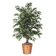 thumbnail image 2 of Vickerman 4' Artificial Green Smilax Bush in a Rattan Basket, 2 of 2