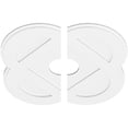thumbnail image 2 of 30"OD x 6"ID x 12"C x 1"P Charlotte Architectural Grade PVC Contemporary Ceiling Medallion, Two Piece, 2 of 11
