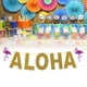 thumbnail image 4 of KAKOWELY Banner Aloha con flamencos brillantes, decoración para fiesta hawaiana, fiesta luau, fiesta tropical de verano, 4 of 4