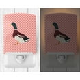 thumbnail image 2 of Caroline's Treasures BB7856CNL Rouen Duck Pink Check Ceramic Night Light, 6x4x3", multicolor, 2 of 2