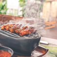 thumbnail image 1 of 12 piezas de acero inoxidable barbacoa pinchos para asar bbq reutilizables acero inoxidable barbacoa palo de cadena para barbacoa al aire libre agujas Feliz Sencillez, 1 of 4