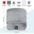 thumbnail image 2 of USB Heating Vibration Massage Warm Feet Foot Heater, Foot Warmer Fast Heating Pad with 3 Settings, Soft and Breathable, Perfect Relaxation Gift, 2 of 5