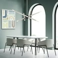 thumbnail image 4 of 46985-91 Livex Lighting Moco - 8 Light Chandelier in Modern Style - 26 Inches wide by 21 Inches high-Brushed Nickel Finish    -Traditional, 4 of 11