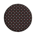 thumbnail image 2 of Gaeub Red and white polka dots 14-17in Tire Cover, Spare Tire Cover, for Camper Caravan, Trailer, Car, Truck, SUV, Jeep - 16 inch, 2 of 9
