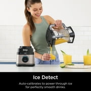 Ninja Detect Power Blender, Crush, Chop, BlendSense Technology, 3 Speeds, 1700PW, 72 Oz, TB200WMVB Vanilla