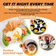 thumbnail image 4 of Sartén para escalfar huevos Eggssentials, 25 cm, granito, antiadherente, 2 en 1, 4 of 6