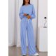 thumbnail image 3 of Conjunto de Lounge PRETTYGARDEN para Mujer 2 Piezas Azul XL, 3 of 8