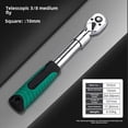 thumbnail image 1 of Taizhen 72-Tooth Extendable Ratchet Wrench with 1/2 Inch Socket, Quick Release Design, Polished Chrome Surface for Durable Grip, High Torque for Efficient Nut/Bolt Handling, Lightweight 0.53kg, 1 of 6