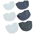 thumbnail image 3 of Cuello falso desmontable Alt Ropa Dickey suéter blusa media camisas para trajes de negocios ropa accesorios de ropa Black 2 Pack Eigraketly AP008266-02B, 3 of 5