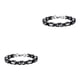 thumbnail image 4 of Minnieouse collar de metal universal para diferentes estilos de moda collar de cadena de bordillo collares ancho elegante intersticial negro negro intersticial 2Conjunto, 4 of 6