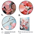 thumbnail image 3 of Designart "Pink Apple Blossom composition III" Floral Floater Framed Wall Decor, 3 of 7