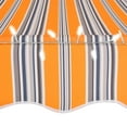 thumbnail image 5 of vidaXL Manual Retractable Awning with LED 78.7" Yellow and Blue, 5 of 7
