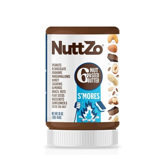 NuttZo S'Mores 6 Nut & Seed Butter 16 oz
