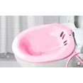 thumbnail image 3 of Portable Sitz Bath Hip Washing Bath Tub Nursing Basin with Sprayer - Pink, 3 of 5