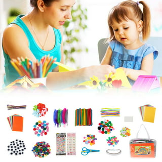 Pearoft Crafts for Kids Age 4-6, 6-8, 8-12 Arts and Crafts Supplies for Kids  Craft Kits for Kids with Construction Paper & Craft Tools, DIY School Craft  Project, 3 4 5 6 7 8 9 Year Old Girls Gifts, 