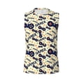 thumbnail image 6 of Lsque Game Controller Print Men's Cotton Blend Sleeveless Muscle Shirts (S-3XL)- Moisture Wicking, Odor Protection, UPF 30+,XX-Large, 6 of 8