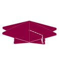 thumbnail image 1 of 3-D Grad Cap Centerpiece, Maroon - Pack Of 12, 1 of 1