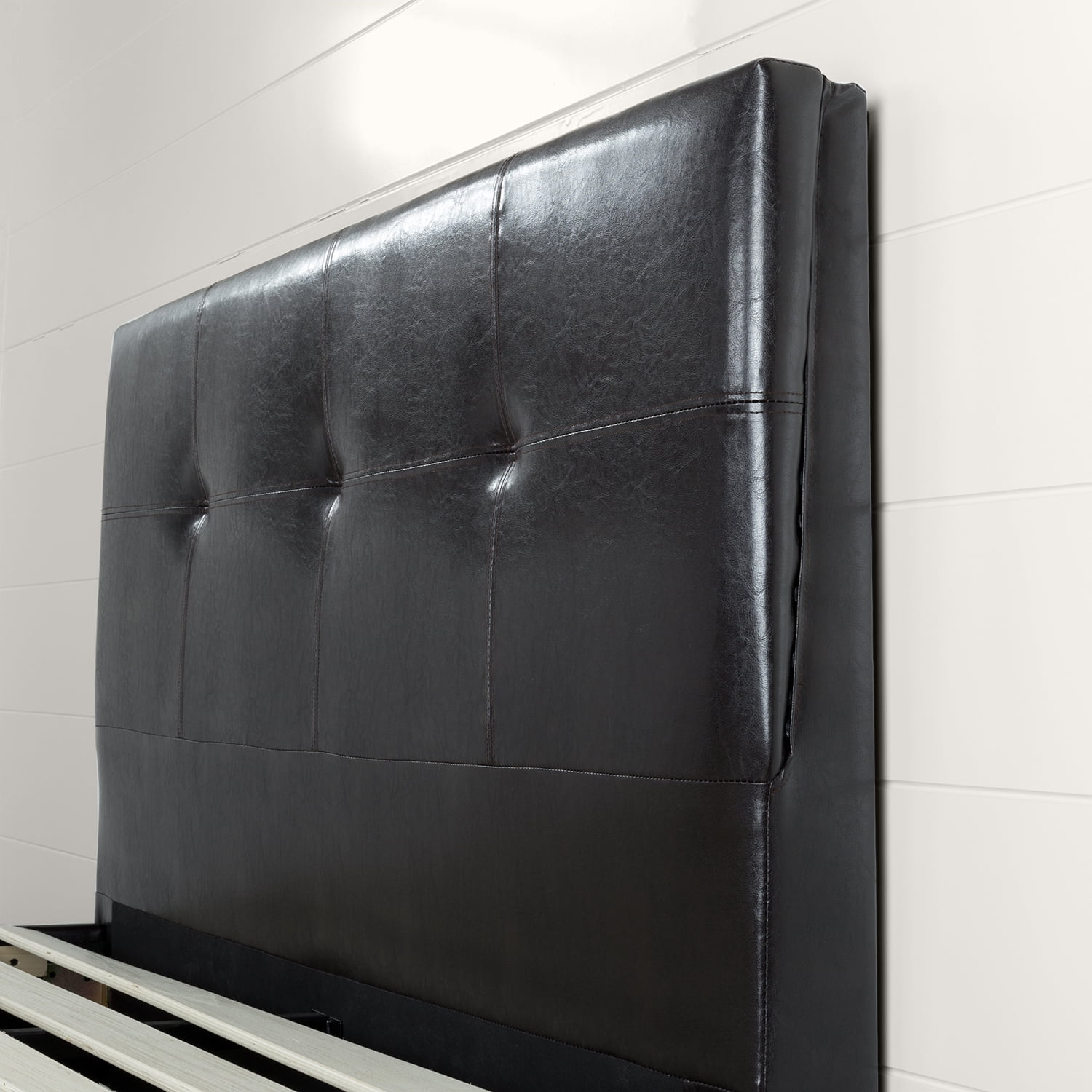 Zinus Kitch 44" Faux Leather Upholstered Platform Bed Frame, Full