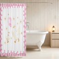 thumbnail image 3 of Erosebridal Goose Shower Curtain 72Wx84L for Girls, Pink Balloon Waterproof Bathroom Shower Curtain, 3 of 5