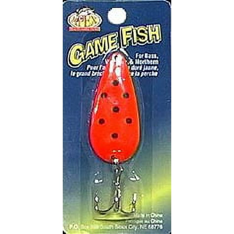 Apex Tackle Gamefish Spoon Orange/Black 1/2 oz., Fishing Spoons 